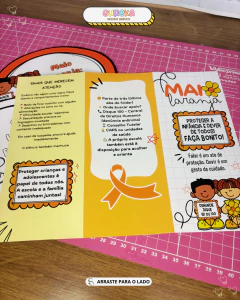 FOLDER + LIVRINHO MAIO LARANJA - comprar online