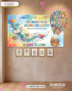 PAINEL – VIAJANDO PELO MUNDO DOS LIVROS - comprar online