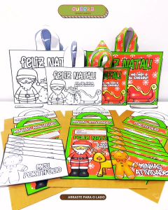 Kit Capas e Sacolas de Natal – Coloridas e Para Colorir - comprar online
