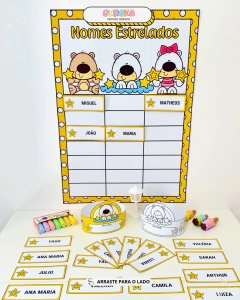 Cartaz e Crachás Tema Nomes Estrelados - comprar online