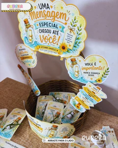 Cartaz Cesta Setembro Amarelo – Uma mensagem chegou até você - comprar online