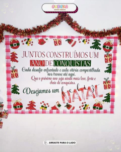 Painel Equipe Tema Natal – Transforme seu ambiente com acolhimento, beleza e reconhecimento - comprar online