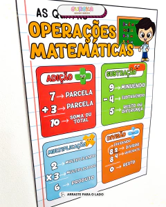 CARTAZ DAS 4 OPERAÇÕES - comprar online