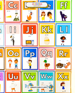 Alfabeto de Parede das Onomatopeias na internet