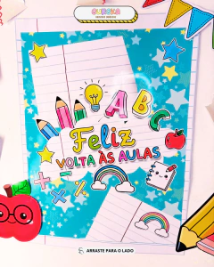 Painel Feliz Volta às Aulas na internet