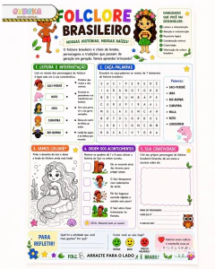 Atividade Folclore Brasileiro na internet