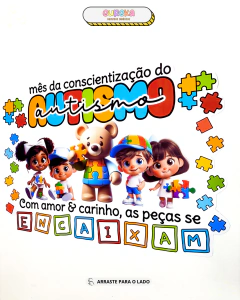 Painel Conscientização do Autismo na internet