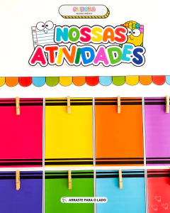 Mural "Nossas Atividades" na internet