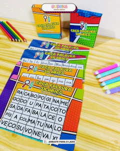 Caça-Palavra Silábico – Aprender Brincando com Intenção na internet