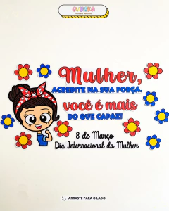 Painel Dia Internacional da Mulher na internet