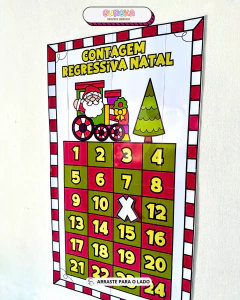 Painel de Contagem Regressiva para o Natal na internet