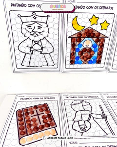 KIT ATIVIDADES PINTURA COM DEDINHOS NATAL CRISTÃO na internet