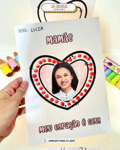 ATIVIDADE DIA DAS MÃES CORAÇÃO FOTO na internet