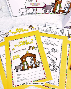 KIT CAPAS E SACOLAS TEMA PRESÉPIO na internet