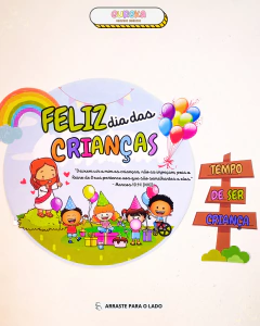 Kit Painel Dia das Crianças Cristão na internet
