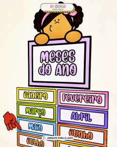 Painel Visual Meses do Ano na internet