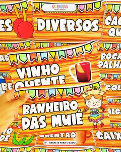 PLAQUINHAS ARRAIÁ na internet