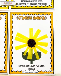 Atividade de Arte para o Setembro Amarelo na internet