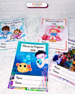 PLANNER PROFESSOR 2026 - FUNDO DO MAR - loja online