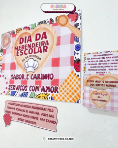 Kit Painel Dia da Merendeira Escolar - Eureka Recursos Didaticos