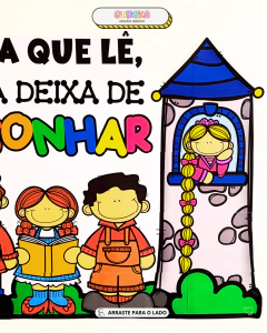 PAINEL LITERÁRIO - A infância que lê, nunca deixa de sonhar! - Eureka Recursos Didaticos