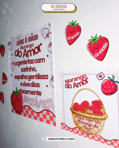 PAINEL ACOLHIMENTO MORANGO DO AMOR - Eureka Recursos Didaticos