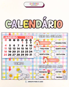CARTAZ CALENDÁRIO 2026 - Eureka Recursos Didaticos