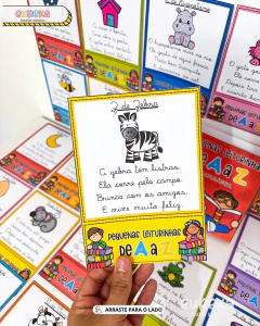 PEQUENAS LEITURINHAS DE A A Z — LETRA CURSIVA - Eureka Recursos Didaticos