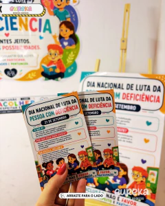 Painel Dia Nacional de Luta da Pessoa com Deficiência - Eureka Recursos Didaticos