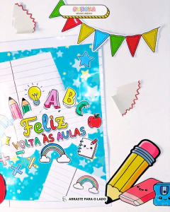 Painel Feliz Volta às Aulas - Eureka Recursos Didaticos