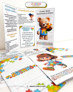 Folders de Conscientização do Autismo – 3 Modelos Prontos para Impressão - Eureka Recursos Didaticos
