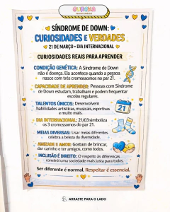 Cartaz Pedagógico: Dia Mundial da Síndrome de Down - Eureka Recursos Didaticos