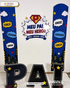 PAINEL DECORATIVO DIA DOS PAIS - MEU PAI, MEU HERÓI - Eureka Recursos Didaticos