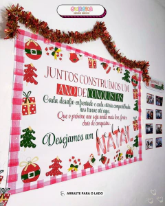 Painel Equipe Tema Natal – Transforme seu ambiente com acolhimento, beleza e reconhecimento - loja online