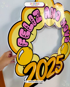 Decoração para Bambolê tema “Feliz 2025” - loja online