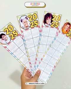 Calendário Marca-Páginas 2025 - loja online