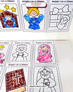 KIT ATIVIDADES PINTURA COM DEDINHOS NATAL CRISTÃO - loja online