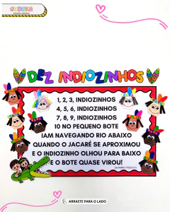 Cartaz 10 Indiozinhos - loja online