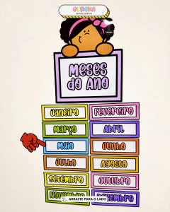 Painel Visual Meses do Ano - loja online