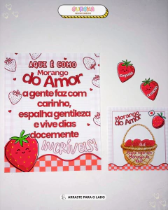 PAINEL ACOLHIMENTO MORANGO DO AMOR - loja online