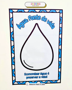 Imagem do Cartaz colaborativo + atividade - Dia da água