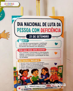 Painel Dia Nacional de Luta da Pessoa com Deficiência - loja online