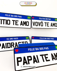 CAIXA PLACA EDIÇÃO DIA DOS PAIS - loja online