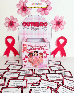 CAIXA MOTIVACIONAL OUTUBRO ROSA - loja online