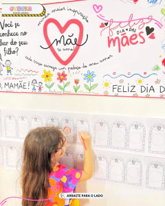 PAINEL DIA DAS MÃES - DESENHOS DE AMOR - loja online