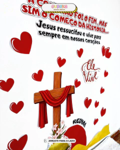 Imagem do Painel Decorativo de Páscoa: Jesus Vive
