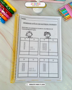 Imagem do Apostila de Atividades para Numerais com Material Dourado!