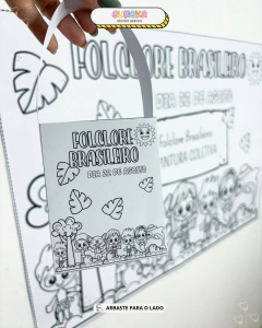 Imagem do Painel Pintura Coletiva Folclore