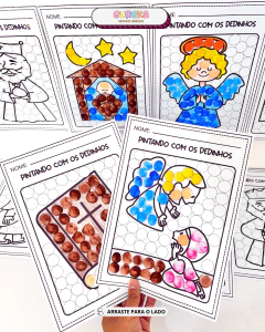 Imagem do KIT ATIVIDADES PINTURA COM DEDINHOS NATAL CRISTÃO