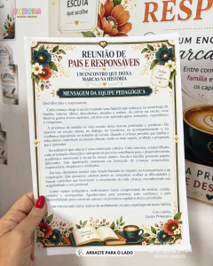 Imagem do Kit Reunião de Pais e Responsáveis: Família e Escola Escrevendo Juntas os Próximos Capítulos